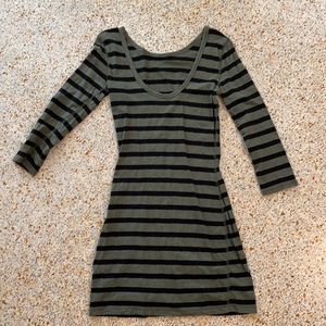 Striped long sleeve dress XS